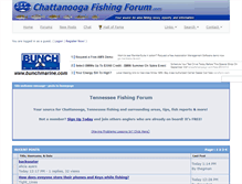 Tablet Screenshot of chattanoogafishingforum.com